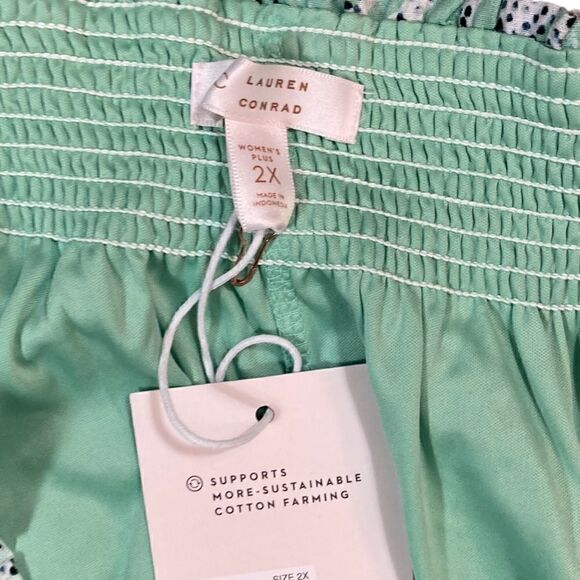 LC Lauren Conrad Mint Stamp High-low Tier Skirt, Size XXL, NWT - Picture 4 of 6